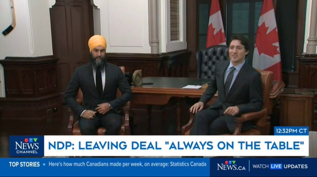 PierrePoilievre's tweet photo. This is encouraging. NDP House Leader says ending the costly coalition to bring down Trudeau is “on the table” — in response to my demand for a carbon tax election.

It looks like we *might* be headed to a carbon tax election. 

Singh is staying quiet—probably hunkered down with his team, deciding between his principles and his pension.

Stay tuned.