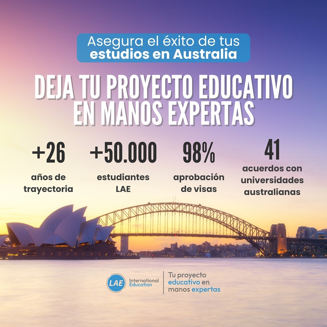 El gobierno australiano ha anunciado que limitará a 270,000 los nuevos estudiantes internacionales.

En LAE tenemos más de 26 años de trayectoria, representamos a todas las universidades en #Australia y nuestra tasa de aprobación de visados estudiantiles es del 98%. ¿Te ayudamos?