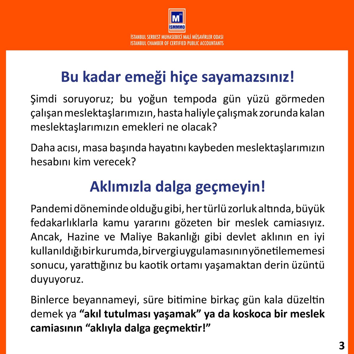 İstanbul SMMM Odası tweet media