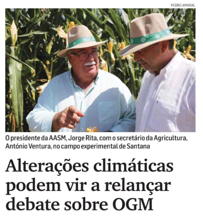 O governo regional da direita com o chapéu da Bayer (literalmente) quer relançar o debate sobre os OGMs nos Açores. 

Não é difícil imaginar quem colocou essa ideia na cabeça do secretário regional da agricultura.

Foto: <a href="/AO_Online/">Açoriano Oriental</a>