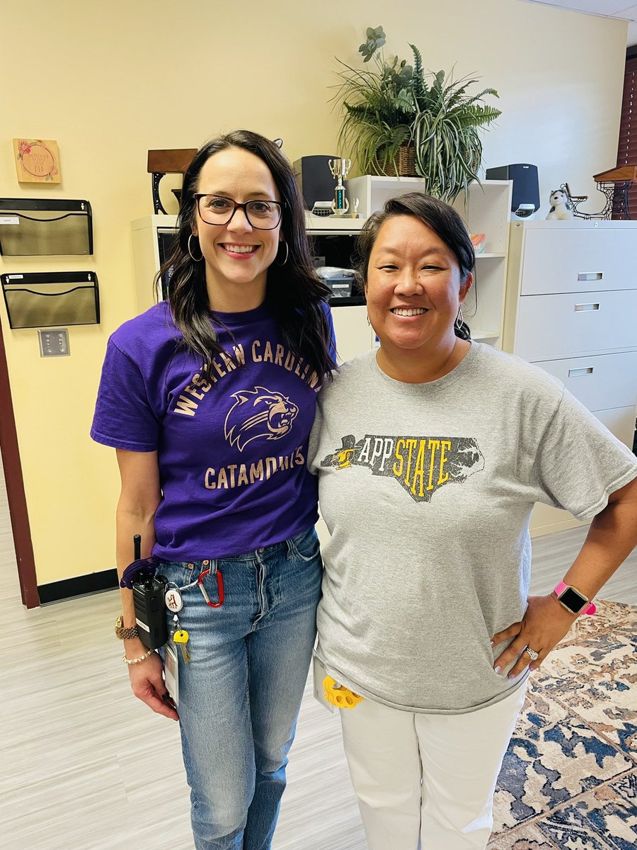 In honor of <a href="/collegecolors/">College Colors</a> day- I’m posting this picture of <a href="/katelynlustig/">Katelyn Lustig</a> and me!  So glad we worked together and now she’s my mentor!! <a href="/IndianTrailESNC/">Indian Trail Elementary School</a> <a href="/AGHoulihan/">Andrew G. Houlihan</a> <a href="/TopperJenn58692/">Jennifer Topper</a> #TeamUCPS