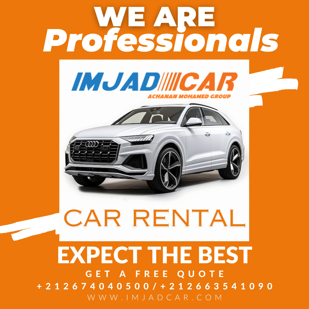 IMJAD_CAR's tweet photo. 🚗 Location de voitures à Casablanca ! 🚗

Offres imbattables pour tous vos déplacements : citadines, SUV, et plus ! Réservation rapide, service fiable. 

Profitez de nos prix bas dès maintenant !
#LocationVoiture #Casablanca #Voyage #Maroc #OffreSpéciale https://t.co/yIsU4SdVlj