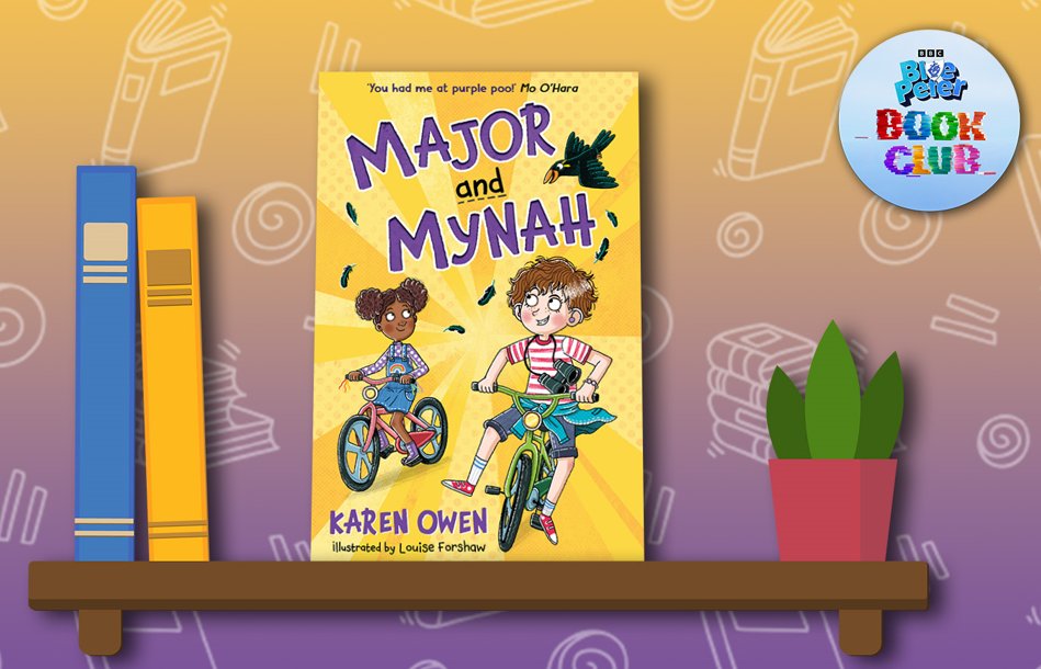 Karen Owen (@authorkarenowen) on Twitter photo Today's the day for Major and Mynah in the Blue Peter Book Club. Callie, Grace and Bo have their 15 minutes of fame at 5pm on BBC1. Happy days <a href="/FireflyPress/">Firefly Press</a> <a href="/Munkey_Pants/">Louise Forshaw</a> <a href="/cbbc/">CBBC</a> Today's the day for Major and Mynah in the Blue Peter Book Club. Callie, Grace and Bo have their 15 minutes of fame at 5pm on BBC1. Happy days <a href="/FireflyPress/">Firefly Press</a> <a href="/Munkey_Pants/">Louise Forshaw</a> <a href="/cbbc/">CBBC</a>