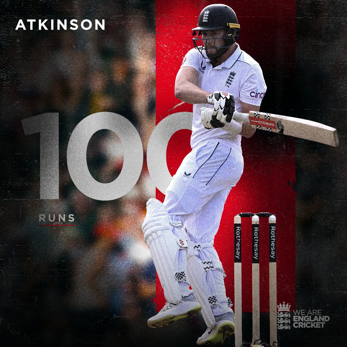 A hundred at Lord's 💯

Truly a moment Gus Atkinson will NEVER forget ❤️