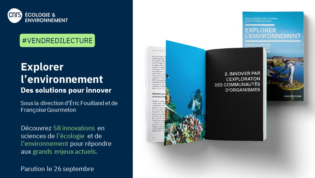 CNRS Écologie & Environnement (@cnrsecologie) on Twitter photo #VendrediLecture 📚
Comment les sciences de l'écologie et de l'environnement sont-elles sources d'innovation pour relever des défis tels que la gestion des ressources et la conservation de la biodiversité ?
Découvrez-le dans ce livre à paraître le 26 septembre chez <a href="/CNRSEd/">CNRS Editions</a> #VendrediLecture 📚
Comment les sciences de l'écologie et de l'environnement sont-elles sources d'innovation pour relever des défis tels que la gestion des ressources et la conservation de la biodiversité ?
Découvrez-le dans ce livre à paraître le 26 septembre chez <a href="/CNRSEd/">CNRS Editions</a>