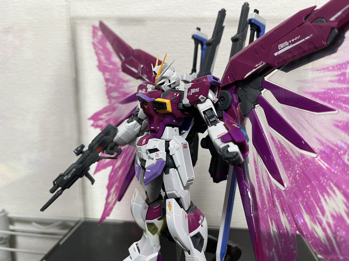 RGデスティニーインパルスに光の翼取り付けてみた！！！ まじで