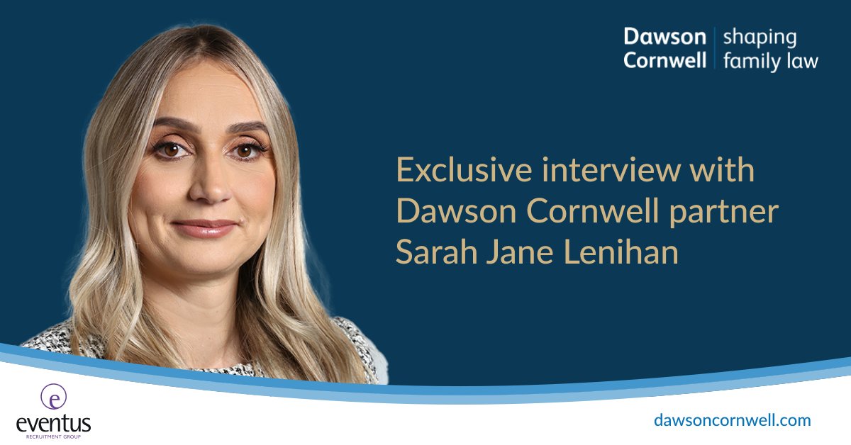 Partner Sarah Jane Lenihan was recently interviewed by <a href="/EventusRecruitG/">The Eventus Recruitment Group</a> on her career in #FamilyLaw, achieving partnership at a young age, and her advice for the next generation of lawyers. Read more here: bit.ly/3zaoTUd #LegalCareers