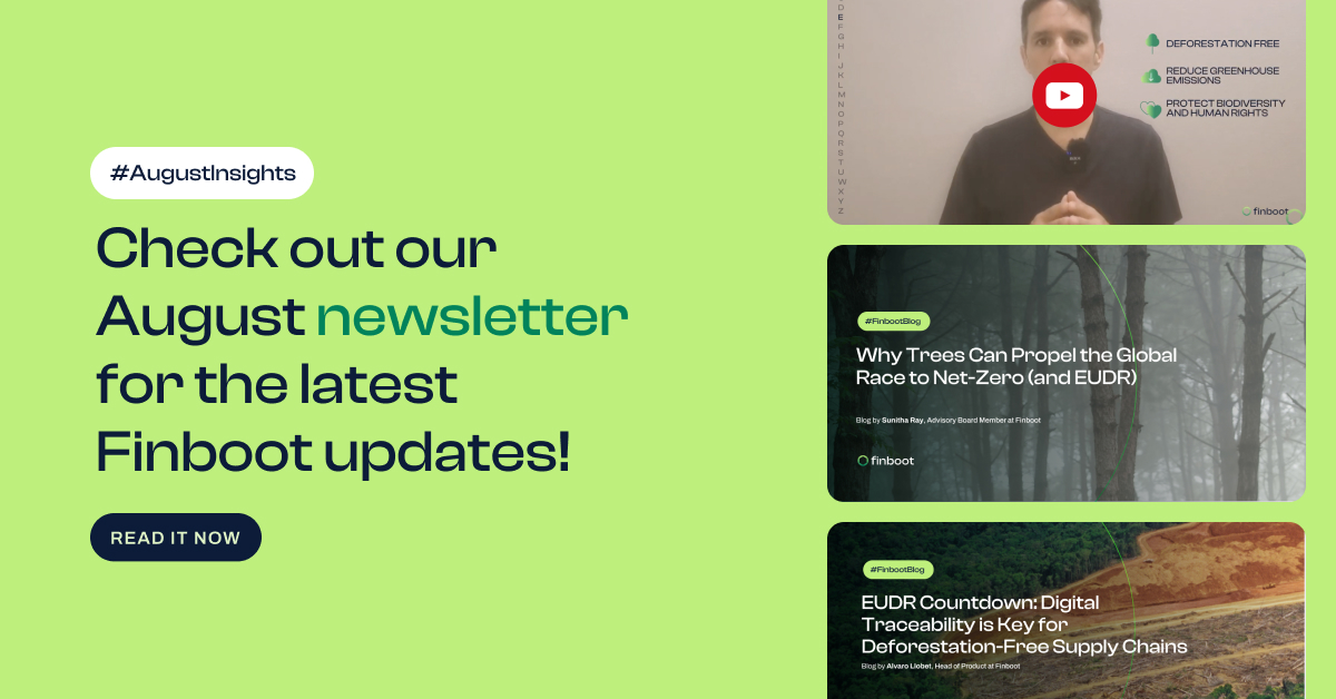 FinbootTech's tweet photo. ๐ Unlock Insights with Our August Newsletter! ๐
Stay informed and inspired. Click to read more and watch our videos!
๐ https://t.co/4YmRmMM05x
#Newsletter #EUDR #NetZero #Blockchain #Innovation #Sustainability #Finboot https://t.co/QxVyuo7ish