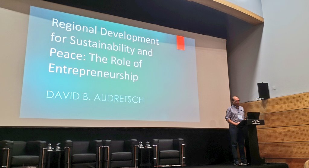 David Audrestch advising that to keep society innovative and promote inclusion and sustainability, policy needs to make it easier for the outsiders and the little guys ... As the incumbents will always try to maintain the status quo and their legacy power...

#ERSA2024