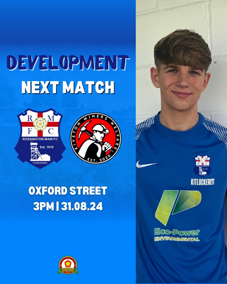 Can’t make it away to Knaresborough tomorrow then not to worry as your Saturday football fix is sorted at Oxford Street as <a href="/GabrielMozzini/">Gabriel Mozzini</a> and Dale Bowes’ side go again at Non-League step 7 as they host @kivomwfc in the <a href="/CentralMidsAll/">⚽️ Central Midlands Alliance ⚽️</a> Premier North, see you there 🫵

#UpTheRosso