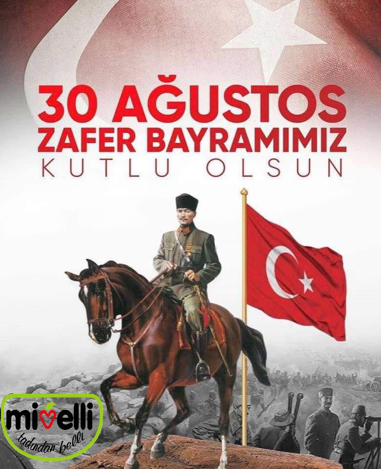 Tüm milletimizin 30 Ağustos Zafer Bayramı kutlu olsun! 🇹🇷 
 #mivelli #tadindanbelli #30AğustosZaferBayramı