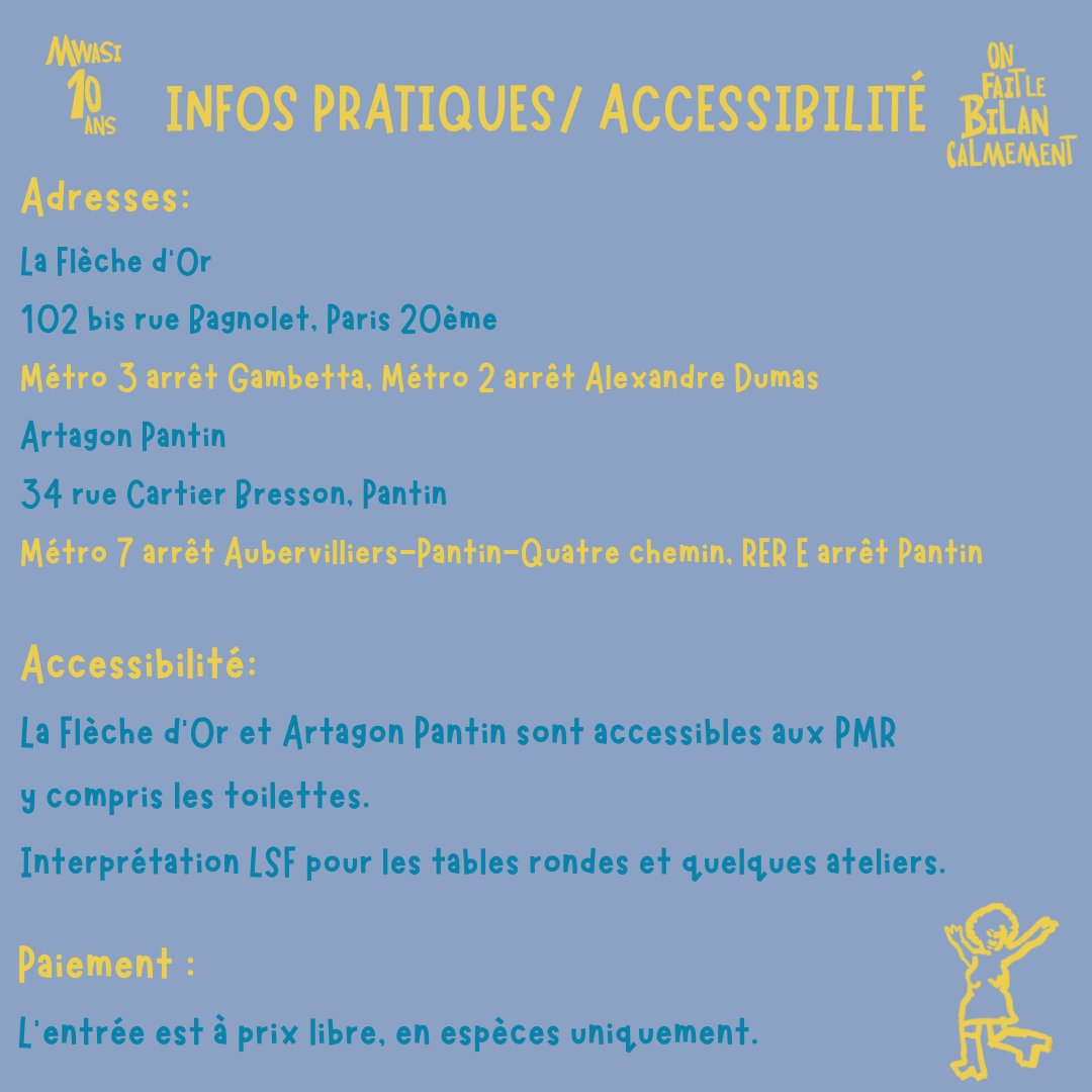 NYANSAPO FEST' 2024 - INFOS PRATIQUES &amp; ACCESSIBILITÉ