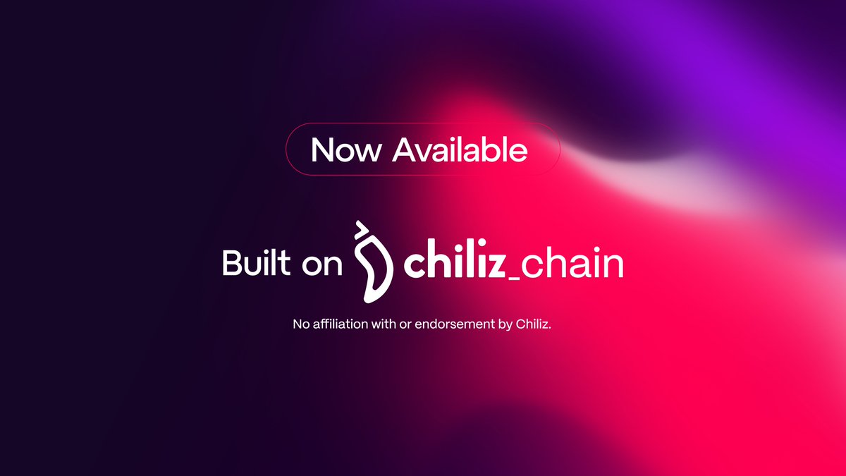 Building a project on Chiliz Chain? 🌶️🏗️

Show it by using our Built on Chiliz Chain logo.
No affiliation with or endorsement by Chiliz.

Now available for download on Chiliz Docs 👇
docs.chiliz.com/community

#ChilizChain ⚡️ $CHZ