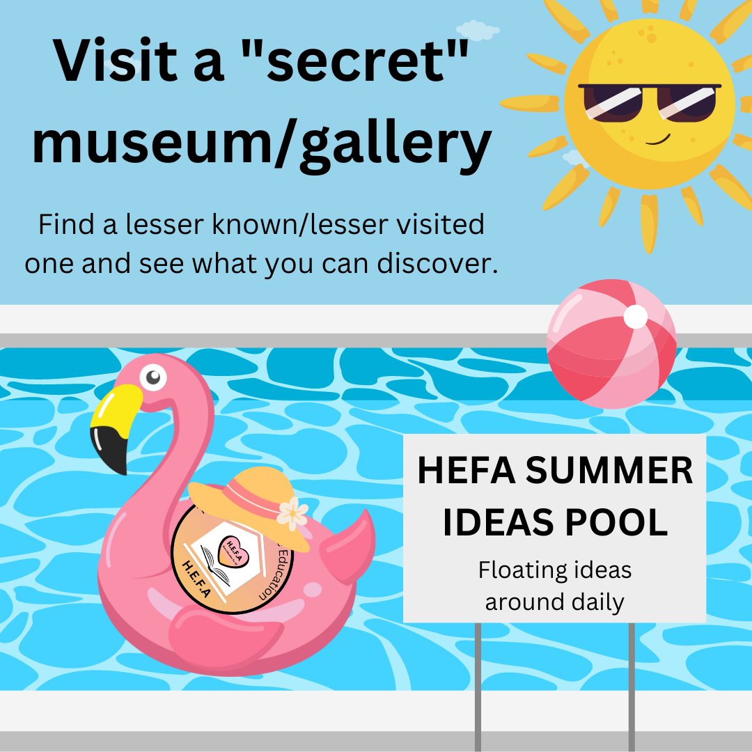 Did you know that there are some "secret" museums and galleries that only get a handful of visitors each year?
Why not find one and see what you can discover there today 🙂

#teamhefauk #summerholidays #daysout #museum #gallery #discover #itsasecret