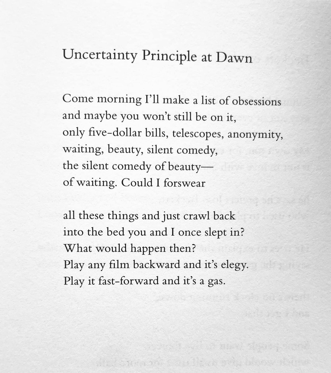 majalukic113's tweet image. “Come morning I'll make a list of obsessions / and maybe you won't still be on it”

- Catherine Barnett hitting hard 🥵