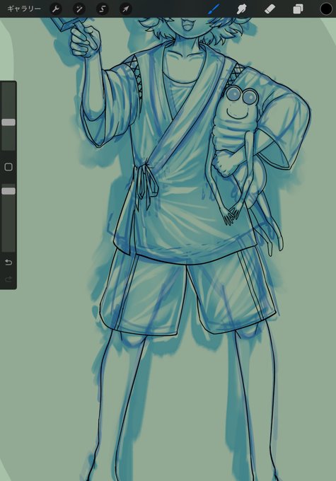 あいぱよで絵を描く練習をしています✒️ 