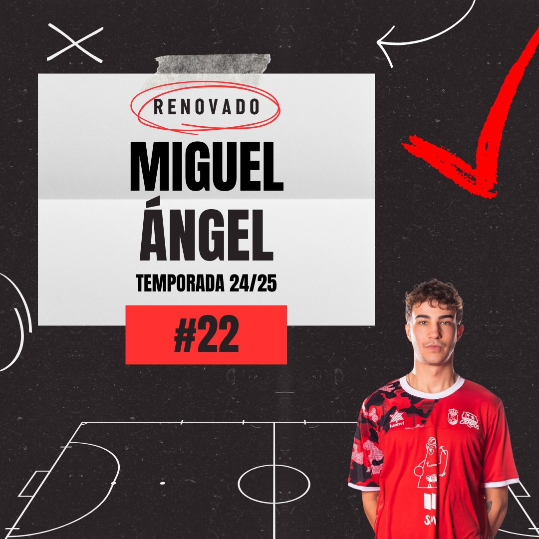 ⚠️ ¡RENOVACIÓN! ⚠️

Otro de los jóvenes 👶🏼, en este caso Miguel Ángel “Miguel”, también seguirá un año mas demostrando calidad en su pierna izquierda 💯, habilidad 🤹🏼 y desborde en banda. ⚡️⚒️

#123campos #cdcampos