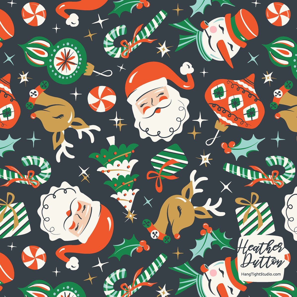 The Most Wonderful Time Of The Year 🎄bit.ly/3YUnvzI

#patterndesigner #patterndesign #surfacedesign #surfacepattern #artlicensing #christmas #midcenturychristmas