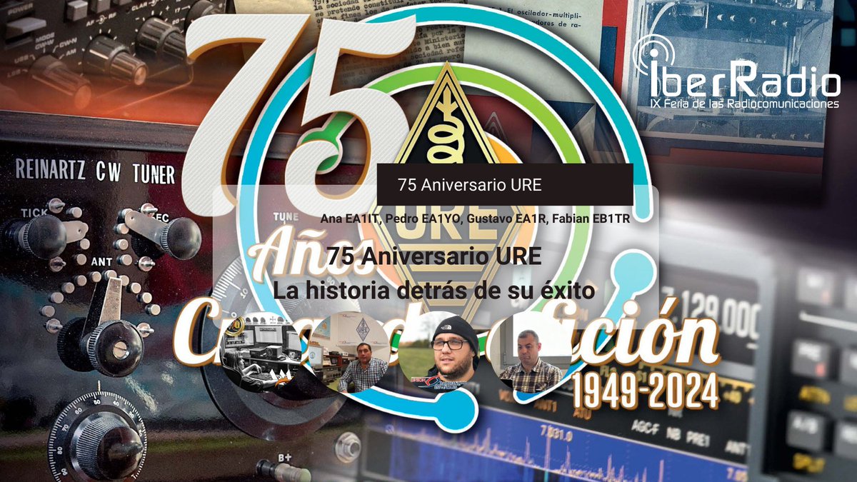 IberRadio (@iberradio) on Twitter photo Este año <a href="/ure_es/">Unión de Radioaficionados Españoles</a> ha cumplido #75AniversarioURE y en #IberRadio2024 <a href="/ea1yo/">Pedro</a> <a href="/EA1IT/">EA1IT, ANA</a> <a href="/EA1Radio/">EA1R - Gus</a> <a href="/eb1tr/">{Fabian/EB1TR} 📻 🧉 🐍</a> nos hablarán del evento que batió récords en la #Radioafición 🇪🇸 Este año <a href="/ure_es/">Unión de Radioaficionados Españoles</a> ha cumplido #75AniversarioURE y en #IberRadio2024 <a href="/ea1yo/">Pedro</a> <a href="/EA1IT/">EA1IT, ANA</a> <a href="/EA1Radio/">EA1R - Gus</a> <a href="/eb1tr/">{Fabian/EB1TR} 📻 🧉 🐍</a> nos hablarán del evento que batió récords en la #Radioafición 🇪🇸