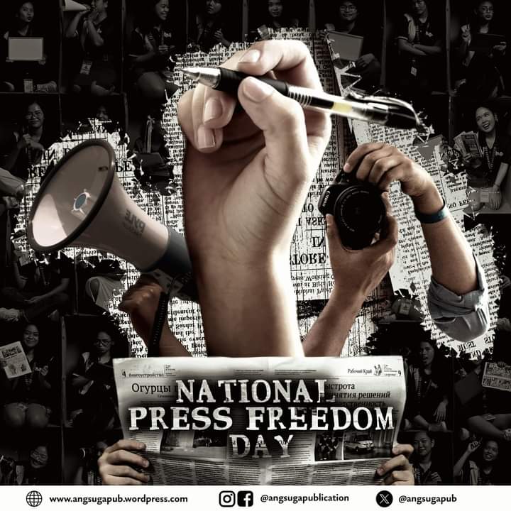 angsugapub's tweet photo. #DefendPressFreedom #HoldTheLine

Today, on National Press Freedom Day (Republic Act No. 11699), we honor the thousands of Filipino journalists who risked their lives in the pursuit of service.

Full story: https://t.co/dpTmpyiDlJ https://t.co/bZ7jwTLqrf