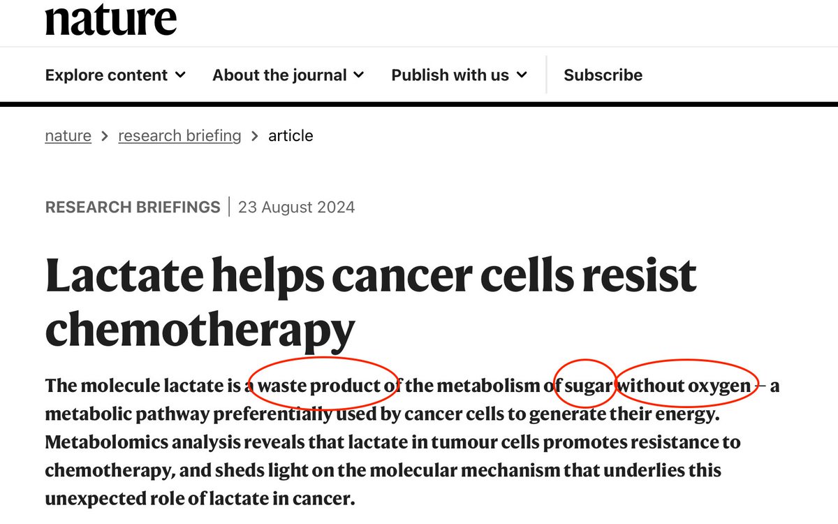 Dear <a href="/Nature/">nature</a>, I am baffled by the monumental mistake about the "definition" of what lactate is, which is shown right in the 1st sentence of this article.
-Lactate is NOT a waste product. Thanks by the work of Dr. George Brooks, It has been known for over 40 years that lactate is
