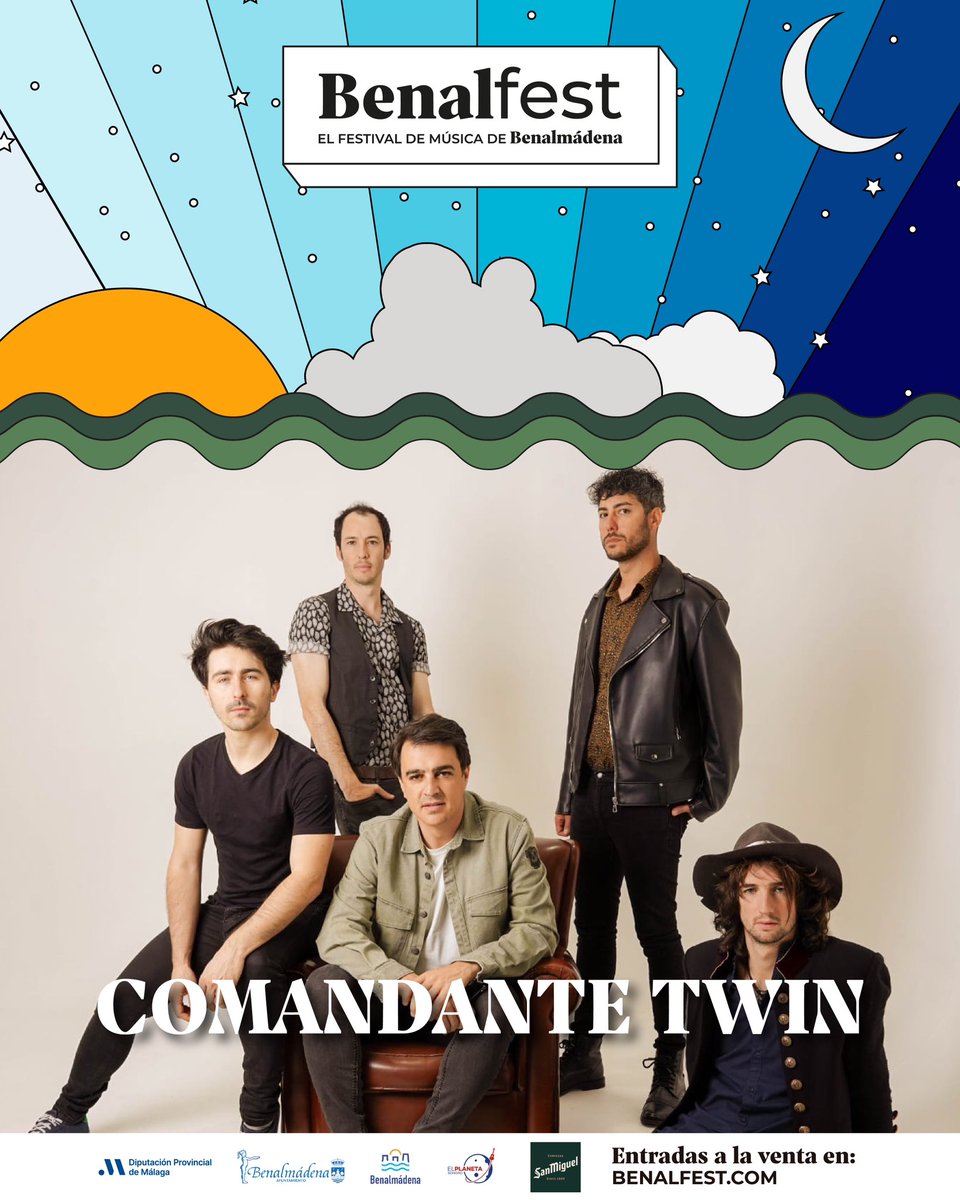 🎶Estás preparadx para vivir un show inolvidable?😍

✨Prepárate porque los <a href="/comandantetwin/">Comandante Twin</a> vendrán a #Benalfest24 para darlo todo!!🔥

🗓️El 11 y 12 de octubre.

🎫No te quedes sin tu entrada! Ya están disponibles en el link de nuestra bio.

#benalfest #benalmadena