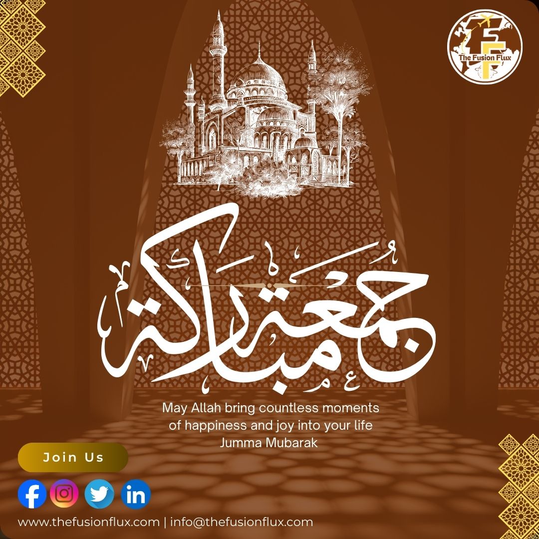 TheFusionF's tweet photo. Stay blessed, and have a wonderful Jumma!

#JummaMubarak #TheFusionFlux #Blessings #PeaceAndUnity #PakistaniBrand #Gratitude https://t.co/Hwyb6wrgg6