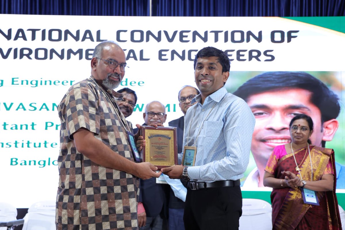 cst_iisc's tweet photo. Congratulations Dr. Sreenivasan Ramaswami on receiving the Institution of Engineers (India) Young Engineer's Award 2024-25 https://t.co/WfDmsgmRYu
