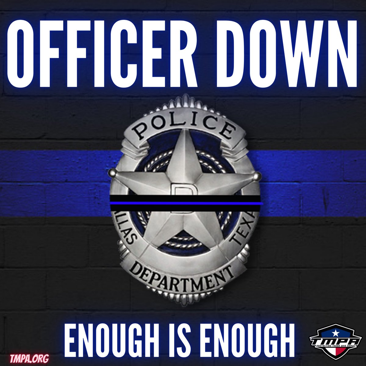 💙OFFICER DOWN💙
Prayers for <a href="/DallasPD/">Dallas Police Dept</a>! 

#TMPA #DPD #officerdown #enoughisenough 
#TXFOP <a href="/DPA_PoliceAssoc/">Dallas Police Assoc FOP #716</a> #txlege