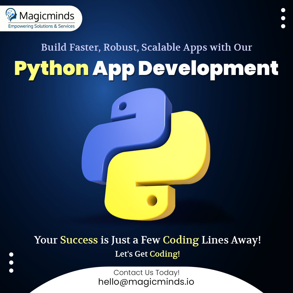 MAGICMINDTECHN1's tweet image. Fast-track your app development with Python– trusted by tech giants and loved by developers! 💻🔧
Apps that perform code that scales—Python app development at its best with us. 🚀💡
Click to know more - bit.ly/3PD48Wc
#Python #PythonExperts #PythonAppDevelopment