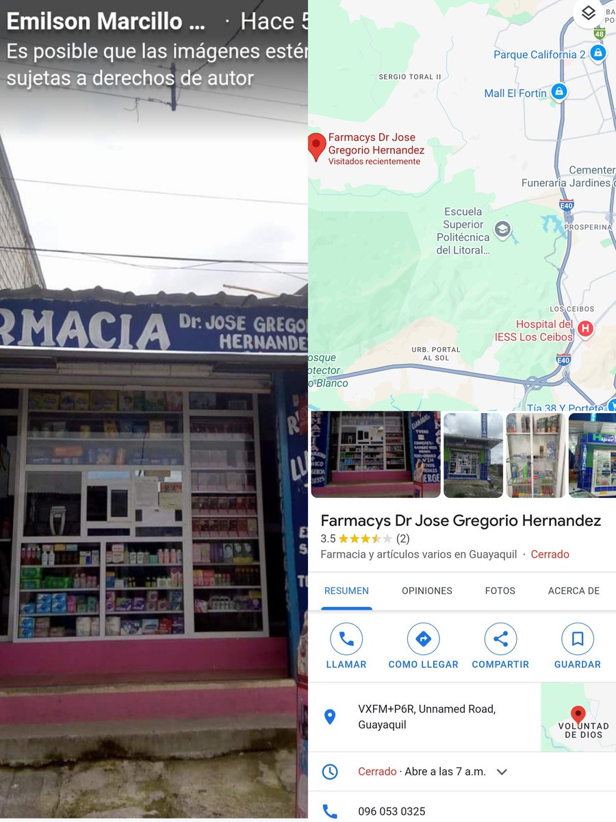 SinViolenciaEs's tweet photo. @EmergenciasEc Este es el dueño de la cuenta corriente  llamado FREDDY JACINTO MARCILLO CALDERON y es dueño de una Farmacia que se llama FARMACIA DOCTOR JOSÉ GREGORIO H y queda en la Coop Voluntad de Dios atrás del Mall del Fortín por la Perimetral. https://t.co/OnnE24GqI3
