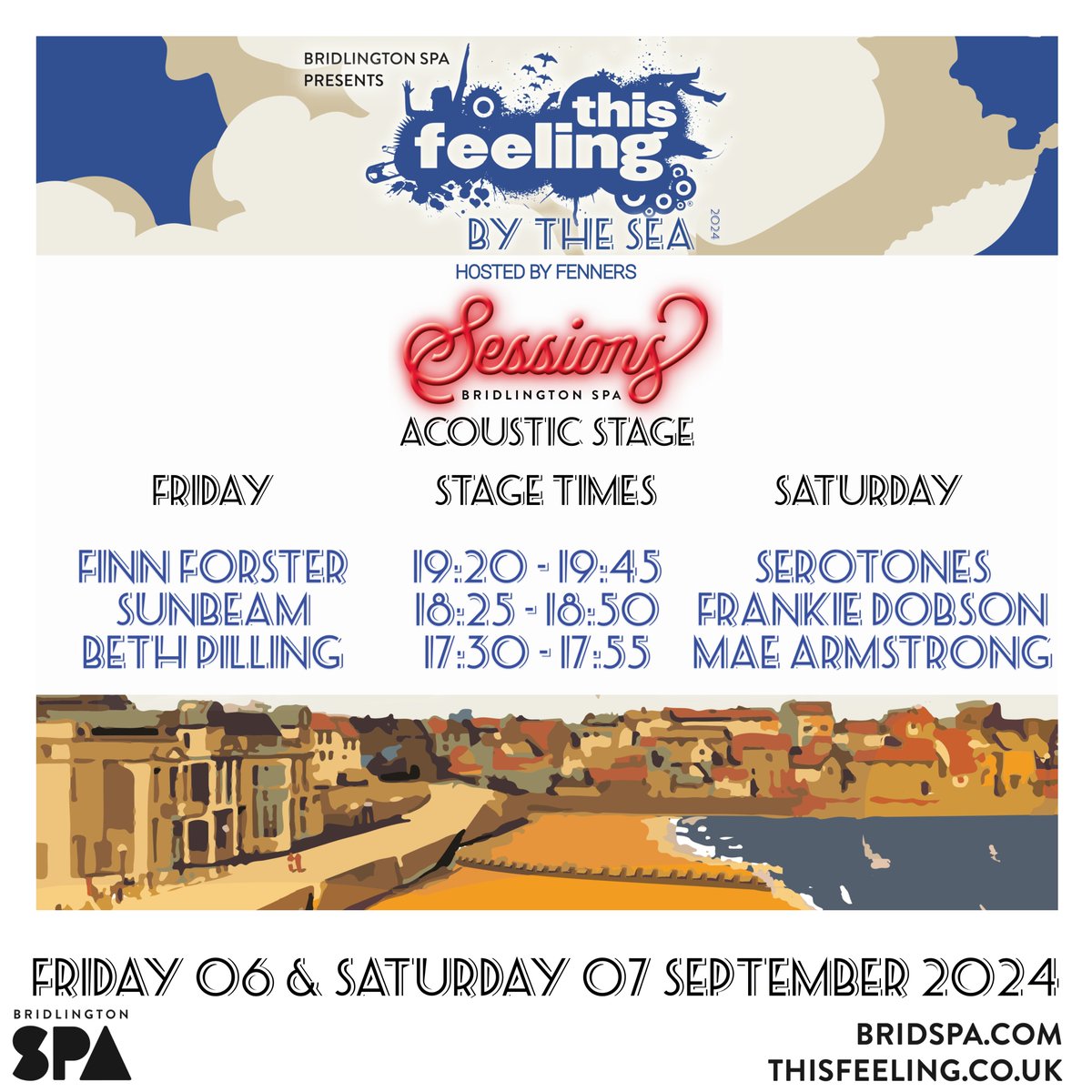 Serotones (@serotonesuk) on Twitter photo We will be performing an acoustic set at <a href="/This_Feeling/">This Feeling</a>'s ‘By the Sea’ festival on Saturday 7th of September.
Hosted by Soccer AM’s Fenners, this event is set to be a banger with plenty of class acts to see.
Get your tickets here:
serotones.com/gigs.html We will be performing an acoustic set at <a href="/This_Feeling/">This Feeling</a>'s ‘By the Sea’ festival on Saturday 7th of September.
Hosted by Soccer AM’s Fenners, this event is set to be a banger with plenty of class acts to see.
Get your tickets here:
serotones.com/gigs.html