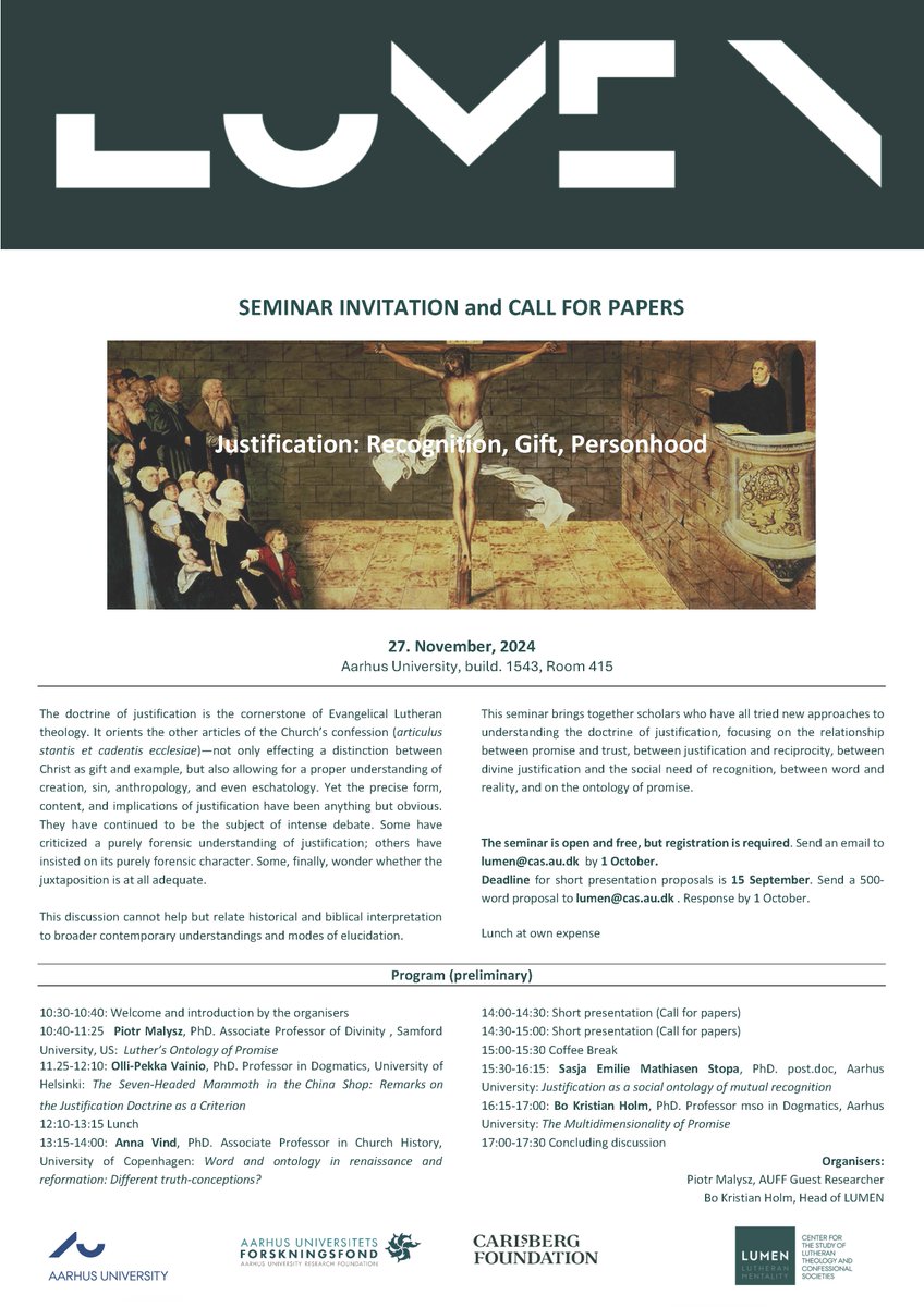 Invitation and Call for papers (Short presentations)