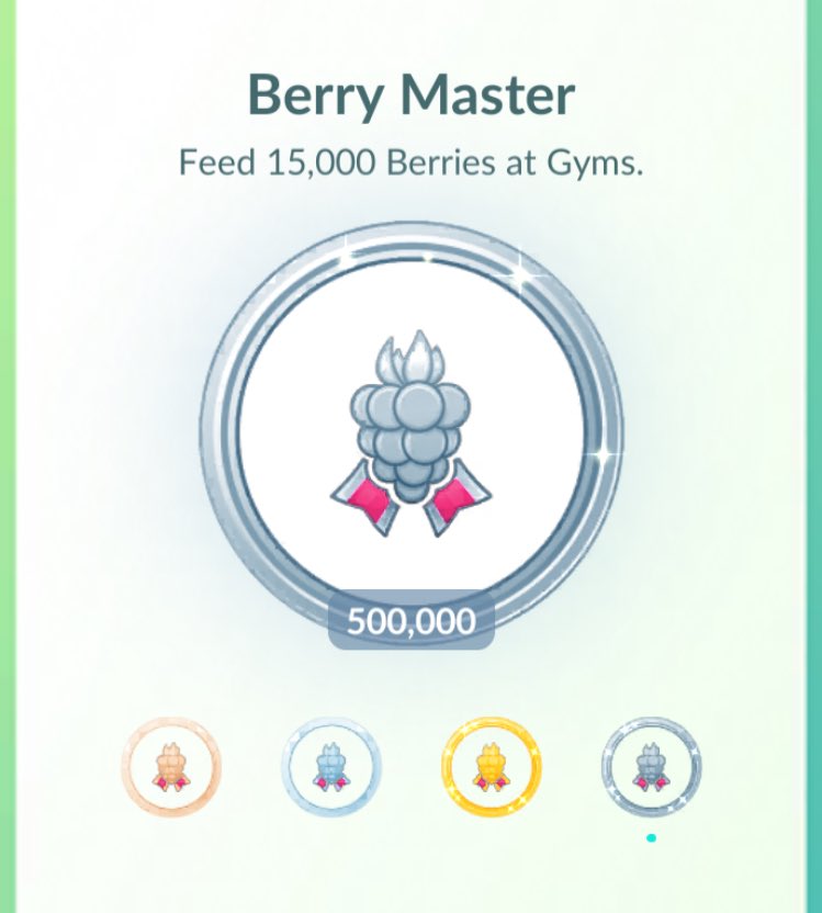 kosugi's tweet photo. キリ番 #pokémongo #achievement #berrymaster https://t.co/NzK9OkXaTk