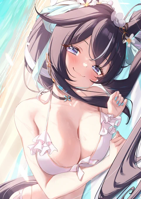 「……このままじゃ、見つめあってるだけで一日終わっちゃうね」#ヴィブロス #ウマ娘 