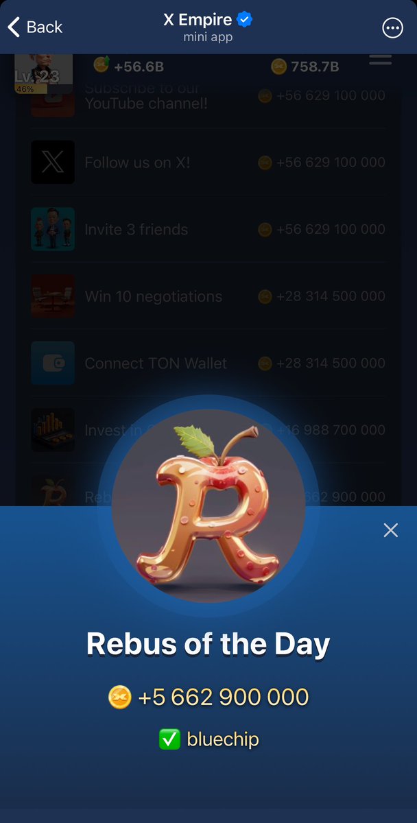 cryptodraw_info's tweet image. 🔥 X Empire  🚀🚀🚀 @xempiregame ❣️

 🔥 Follow this post, like and share so that everyone can benefit ‼️🥳

👉 Riddle of the day 
👉 Rebus  
👉 Video Code Episode 30☑️ 64930
👉 Daily Combo

„For Free” is a fair price for crypto 🤫 

#NOT #notcoin #TAPSWAP #HAMSTERCOMBAT…