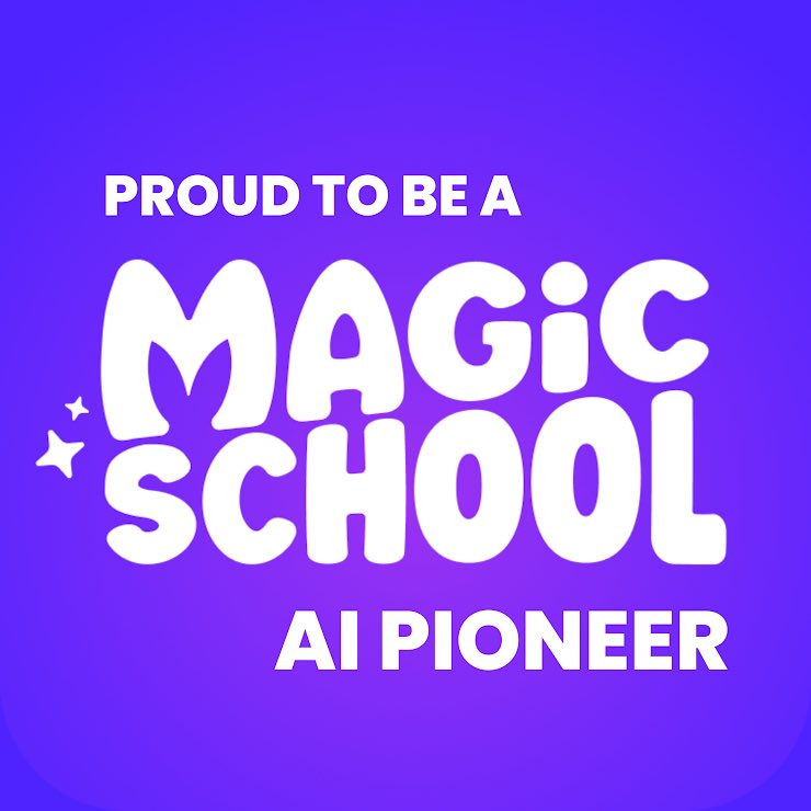Fier de vous dire que je suis maintenant <a href="/MagicSchoolAI/">MagicSchool AI 💜 🪄✨</a>'s Pioneers Program! J’adore utiliser les outils qui me facilitent la vie et celles de mes élèves!