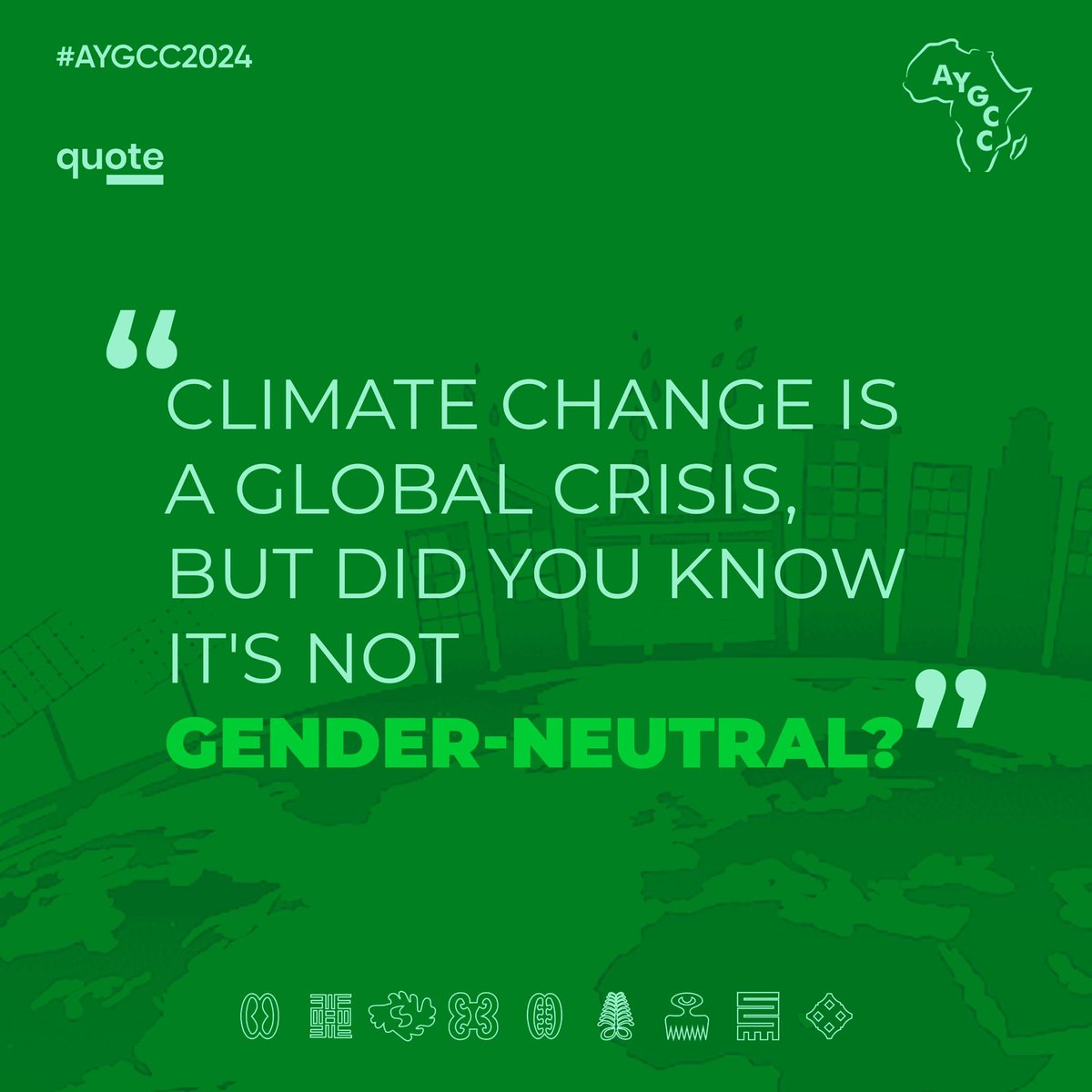 aygcc_'s tweet image. 🌍♀️ Did you know? #Climatechange affects everyone, but not equally. 
Will you be part of the change?
Join us at #AYGCC2024 

📅 Nov 29, 2024
📍 #BritishCouncil Accra
🔗 bit.ly/Register-AYGCC…

#AYGCC #AnijieGlobalFoundation #qualityeducation #cop29 #ClimateAction #GenderEquity