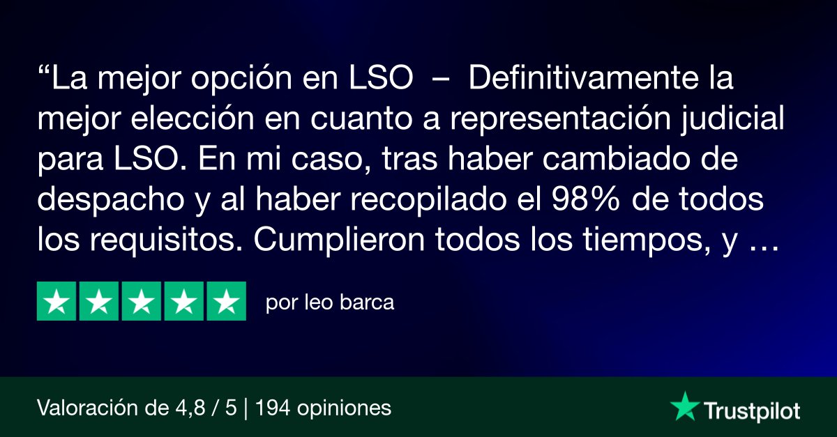 La mejor opción en LSO 

"Cumplieron todos los tiempos, y ha sido muy rápido. Trabajar con Debify ha sido algo sencillo, fácil y muy rápido (8 meses de inicio a fin)"

Descubre más aquí: es.trustpilot.com/review/debify.…

#leysegundaoportunidad #testimoniosreales #reseñastrustpilot #debify