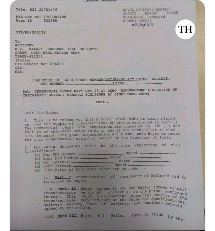 shuvankr's tweet image. He gave Order without calling a Tender..

#MarathaMaafNahiKarega 
#StatueGate #StatueScam