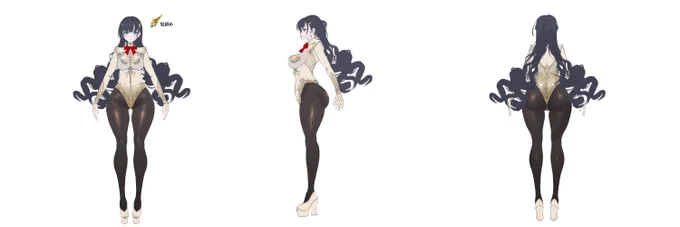ティサーリア普段着三面図ですん('▽')農民の娘なんでお尻が鍛えられてますねぇ。労働で鍛えられた筋肉を包み込む出産適齢期の若い脂肪は兵士達を何度でも蘇らすのです!#エデンズリッターグレンツェ 