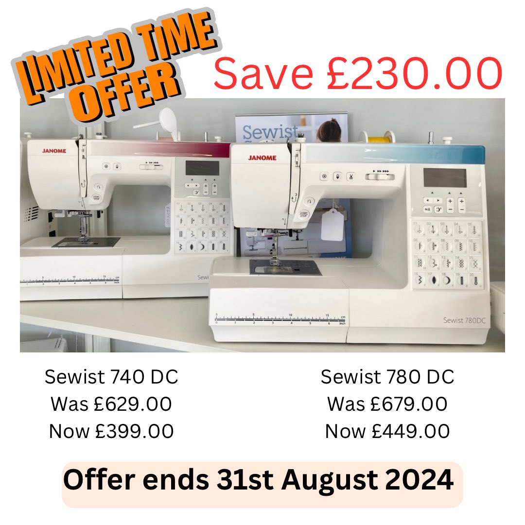 DirectSewing's tweet photo. Fantastic Offer - links below
Sewist 740 - https://t.co/RJCVDAzfkj
Sewist 780 - https://t.co/PeRgBJ3MBC https://t.co/hW9yukgS3Q