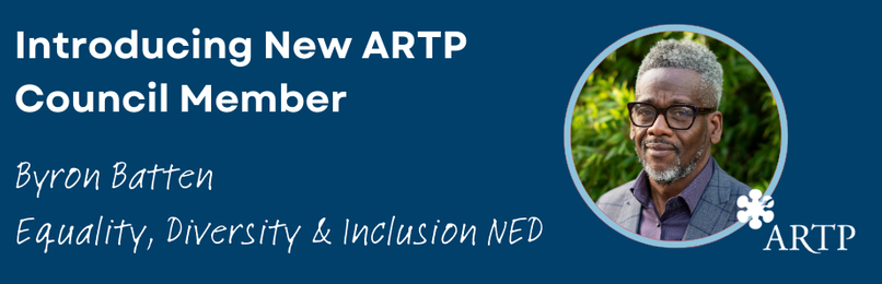 ARTP_News's tweet photo. ARTP would like to introduce our new ED&amp;I Non-Executive Director, Byron Batten. Please visit https://t.co/lYAQq6HXBj to read the introduction #ARTP #ARTP_News https://t.co/kOca6wsFs6