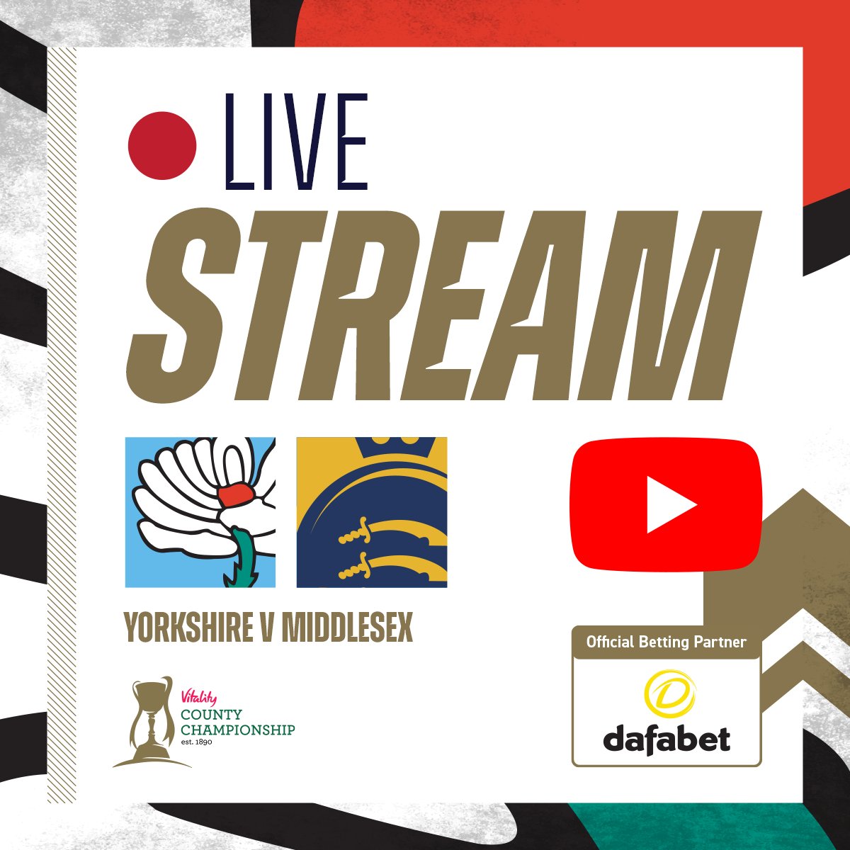 Yorkshire CCC on X Don t forget you can watch every ball LIVE on our YouTube channel now https t 57Y476GWpB YORvMID https t KF1uz3CfCa X