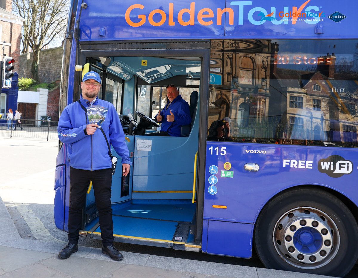 🚏 This Sunday (1st Sept) we're unable to serve Stop 9 at Piccadilly / Merchant Adventurers Hall due to roadworks.

Your nearest stop will be at Stonebow (Stop 8) or Clifford's Tower (Stop 10). Apologies for any inconvenience caused.

🎟️goldentoursyork.com/en
#GoldenTours