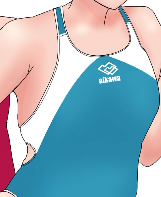 シンプルなデザインの水着です 