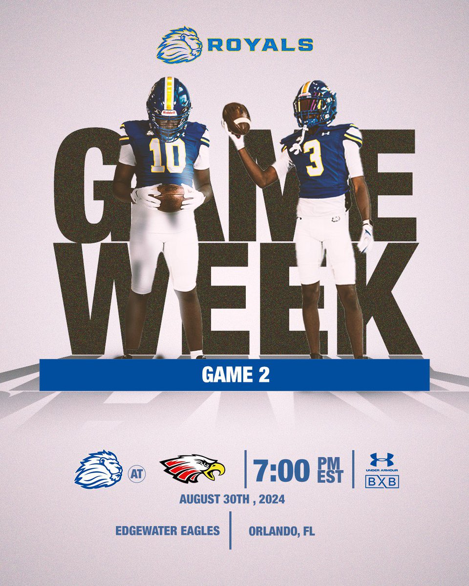 Game #2 

🦁 vs 🦅 

🕰️: 7pm 

📅 Aug 30 

🏟️ 3100 Edgewater Dr
Orlando, FL 

#Dioko #Presson 

<a href="/Andy_Villamarzo/">Andy Villamarzo</a> <a href="/OS_ChrisHays/">Chris Hays</a> <a href="/JCCarnz/">J.C. Carnahan</a> <a href="/HSFB_Scoreboard/">Central Florida HS Scoreboard</a> <a href="/FLgridironpreps/">Florida Gridiron Preps</a> <a href="/CenFLAPreps/">Central Florida Preps</a> <a href="/FlaHSFootball/">FloridaHSFootball.com</a>