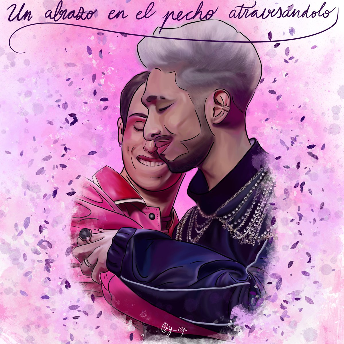 y_esp's tweet image. Hace un par de días me compré un ipad y así es como ha quedado mi primer dibujo. No soy ilustradora ni voy a serlo. Es puro hobbie. Decidí hacerlo superando traumas de este momento que siendo ambos mis favs para mi fue tan duro. El verso es de la canción Voy con todo.