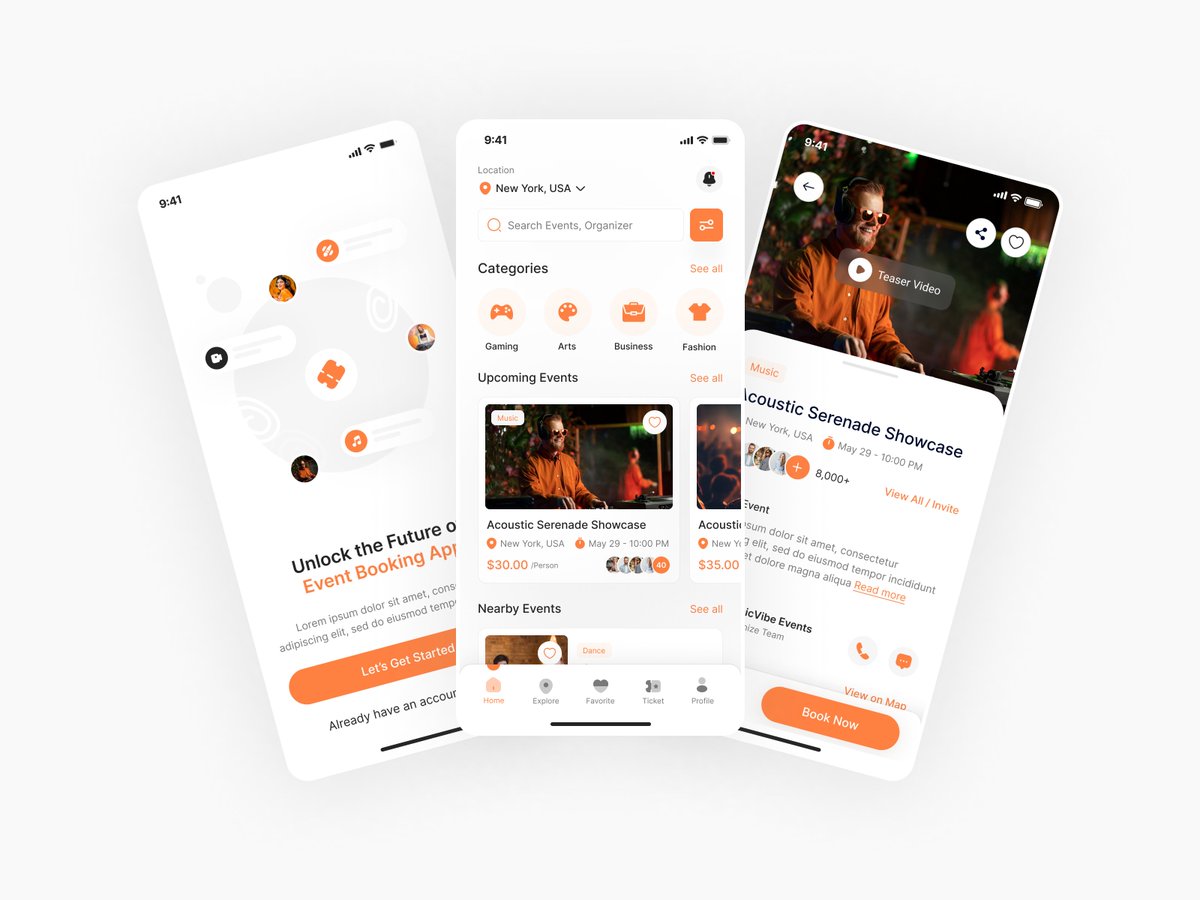 insight_lancer's tweet image. Event Booking Mobile App UIUX Design | Figma | App Design 

Visit Full  Design : behance.net/gallery/181319…

#eventbookingapp #appuiux #figma #appdesign #uiux #ui #ux #figmadesign #appuiuxdesigner