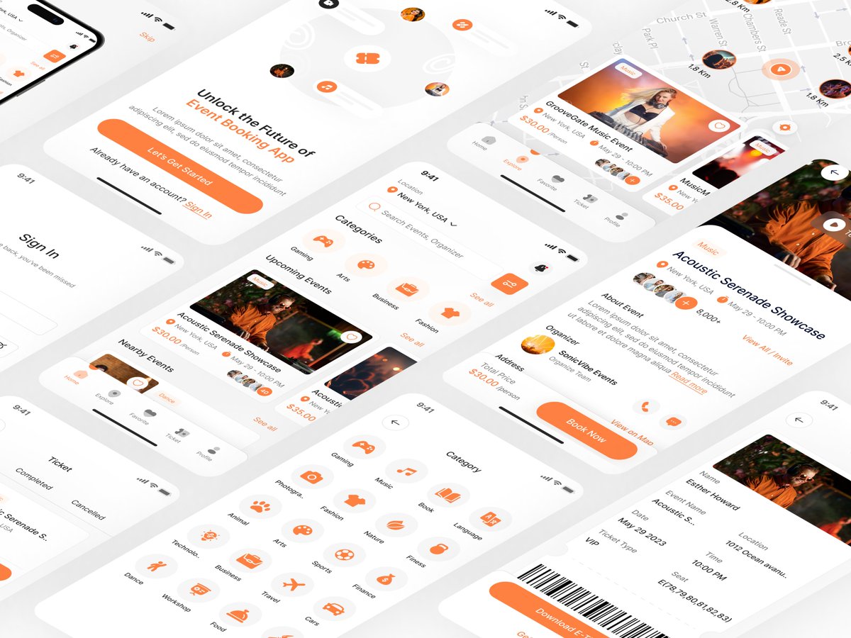 insight_lancer's tweet image. Event Booking Mobile App UIUX Design | Figma | App Design

Visit Full  Design : behance.net/gallery/181319…

#eventbookingapp #appuiux #figma #appdesign #uiux #ui #ux #figmadesign #appuiuxdesigner
